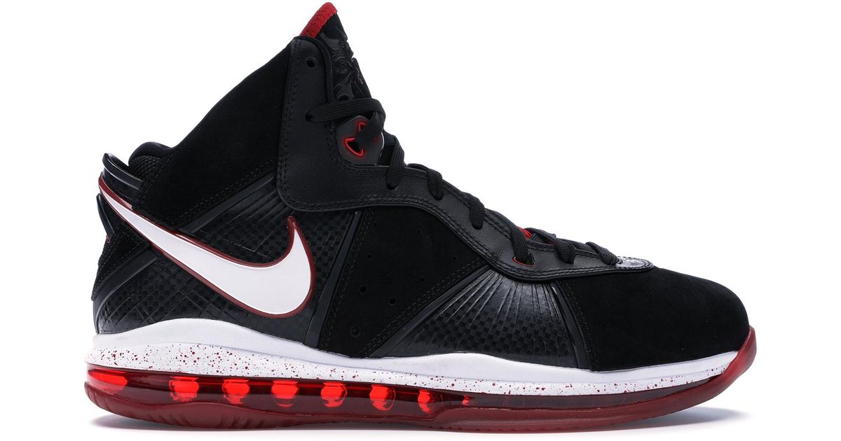 Nike Lebron 8 Black/white/red for Men - Lyst