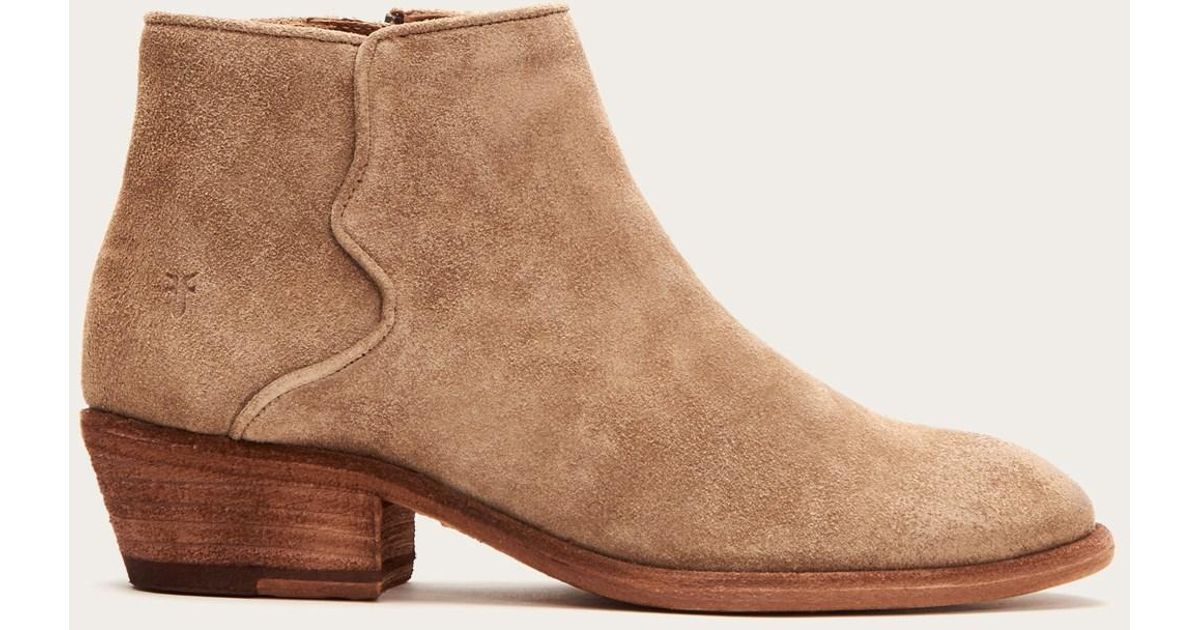 frye carson piping bootie reviews