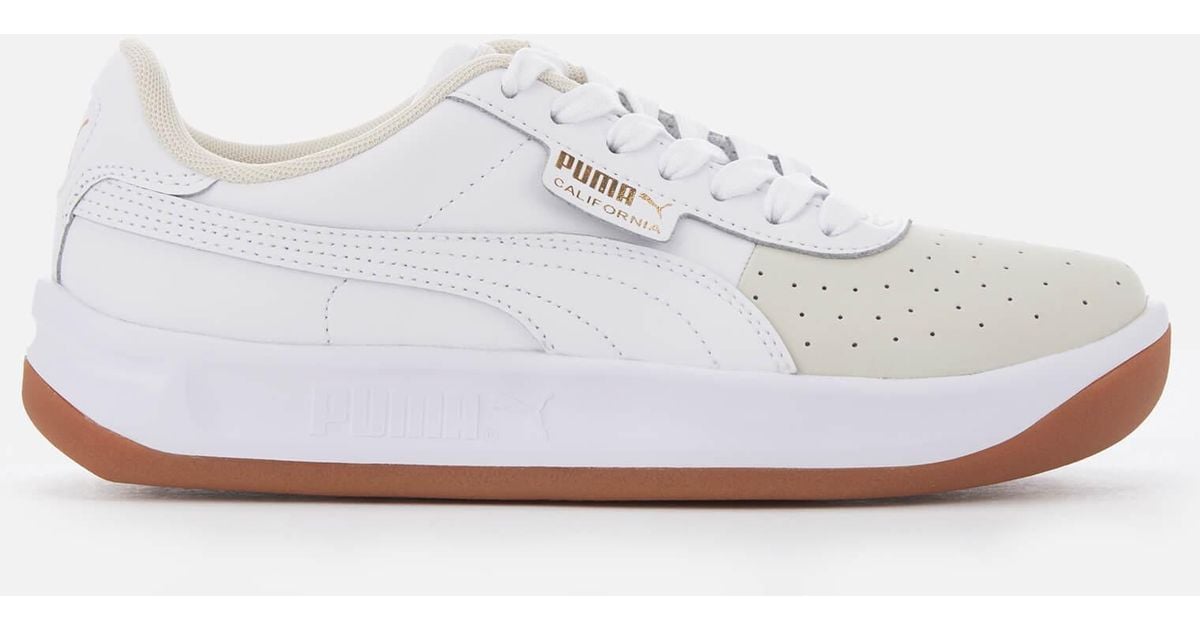 PUMA Leather California Exotic Trainers in White - Lyst