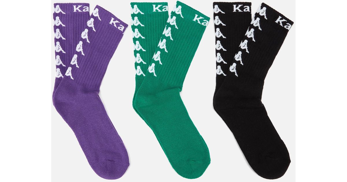 Kappa Authentic 3 Pack Socks for Men Lyst