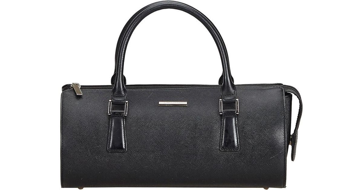 Burberry Black Leather Everyday Bag Lyst