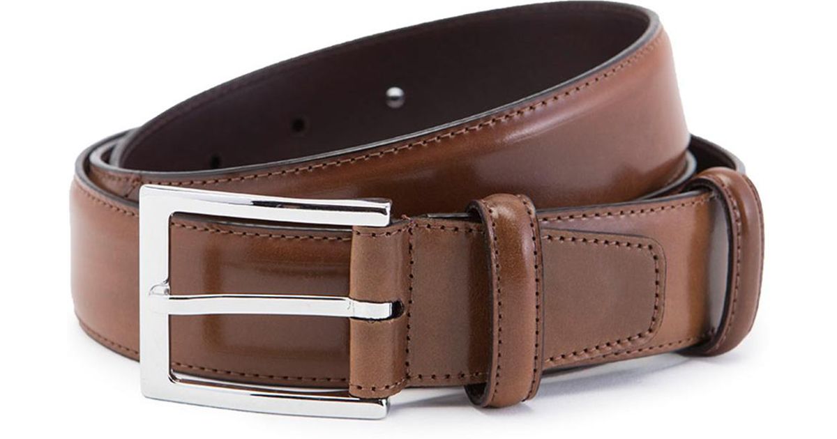 Carmina Bourbon Cordovan Leather Belt in Brown for Men | Lyst