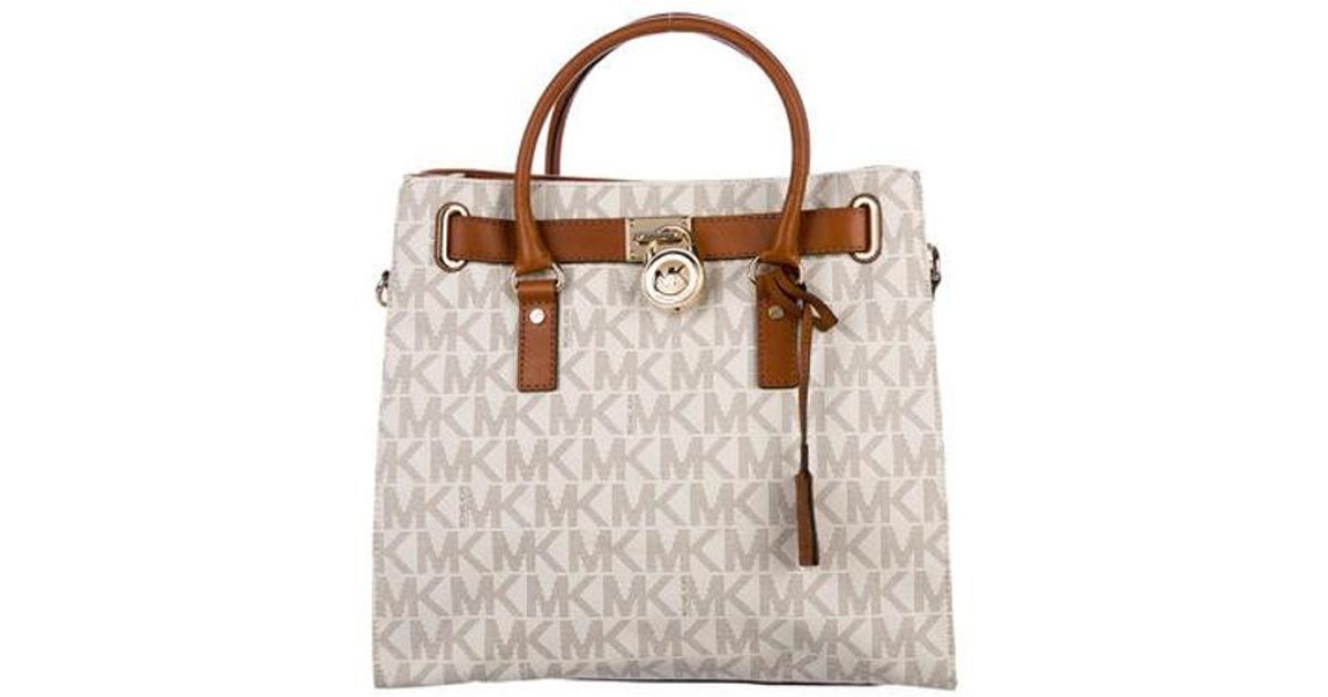 Lyst Michael Kors Large Hamilton Bag W Tags Lyst Michael Kors Large Hamilton Bag W Tags Tan In Metallic