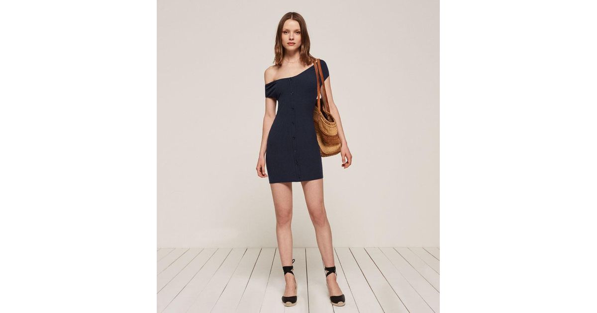 Lyst Reformation Malbec Dress In Blue