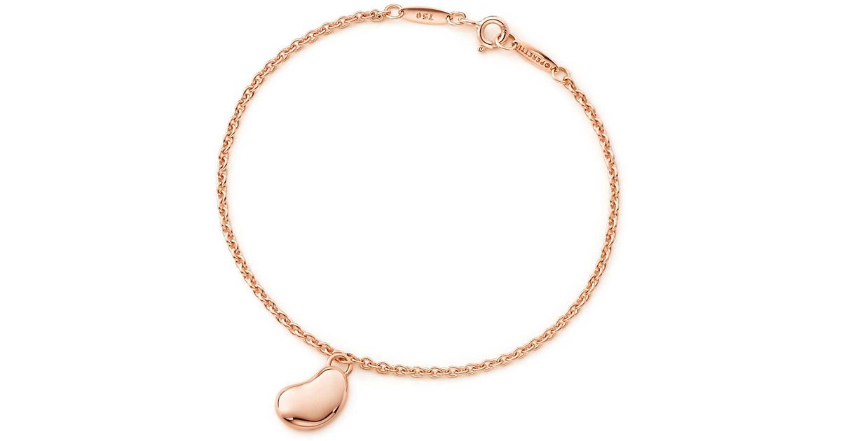 Tiffany Co Elsa Peretti Bean Bracelet In 18k Rose Gold Large Tiffany Co Elsa Peretti Bean Bracelet In 18k Rose Gold Large Pink Lyst