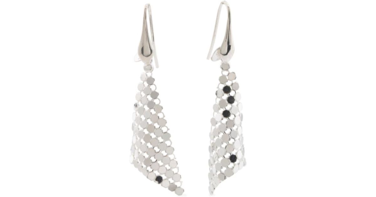 Lyst Tj Ma Made In Italy Sterling Silver Mesh Earrings Metallic