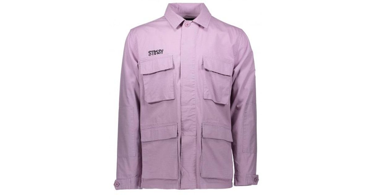 Stussy Letts Bdu Jacket in Purple for Men | Lyst
