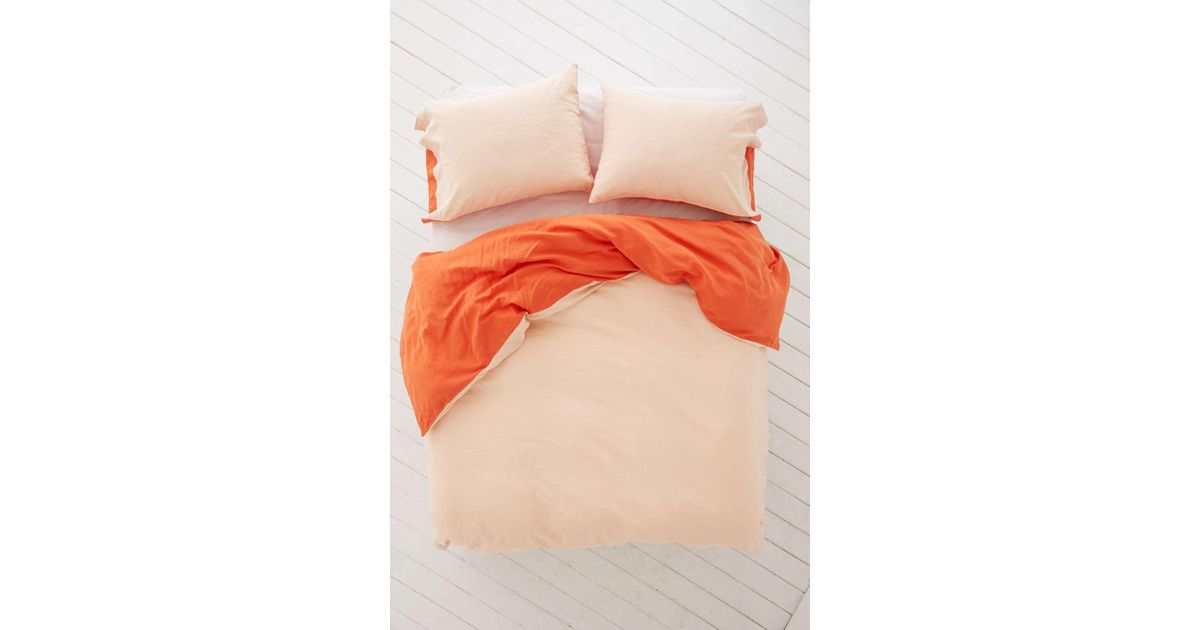 Urban Outfitters Reversible Linen Blend Duvet Cover In Red For Men Urban Outfitters Reversible Linen Blend Duvet Cover In Red For Men Lyst
