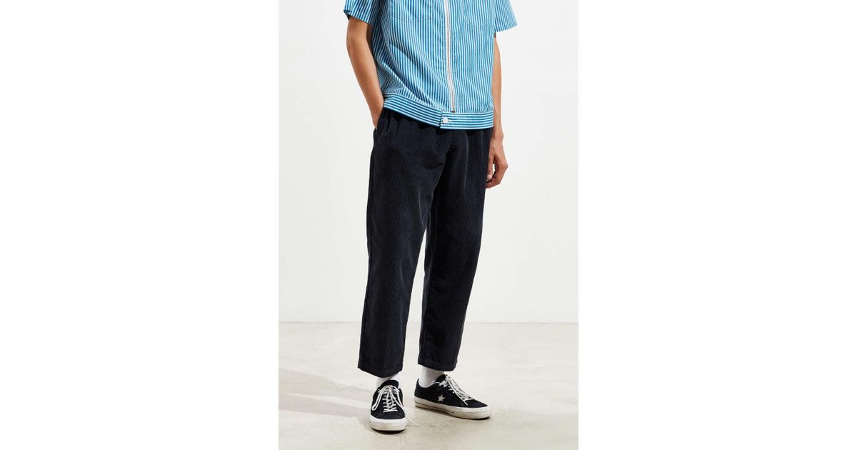 Urban Outfitters Uo Corduroy Beach Pant in Blue for Men - Lyst