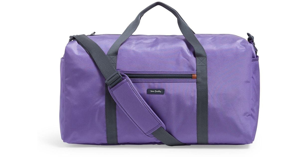 Vera Bradley Lighten Up Large Travel Duffel Bag in Purple - Lyst