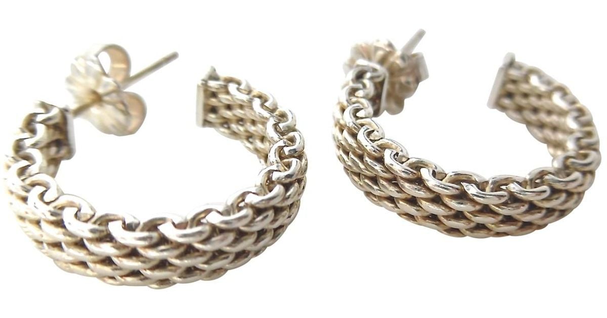 Tiffany Co Somerset Silver Earrings In Metallic Lyst