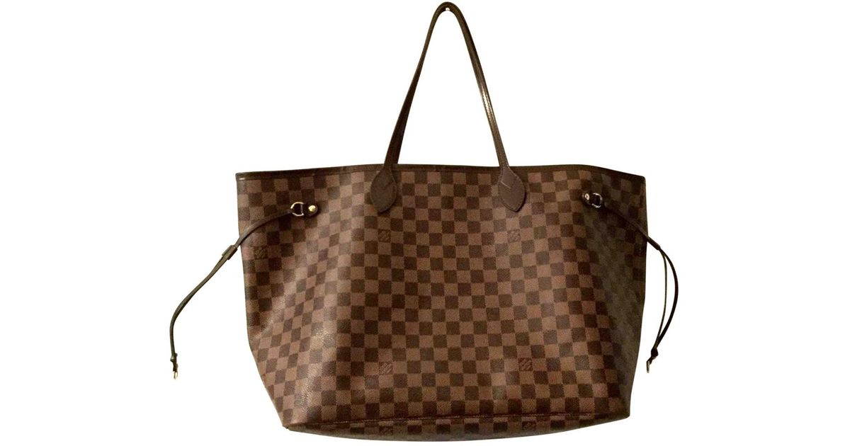 Louis Vuitton Pre-owned Neverfull Multicolour Leather Handbags in Brown - Lyst