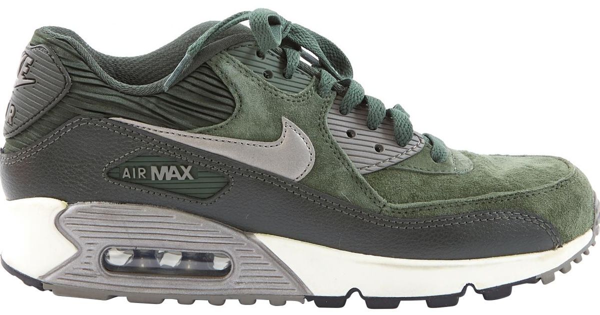 nike air max 90 green suede