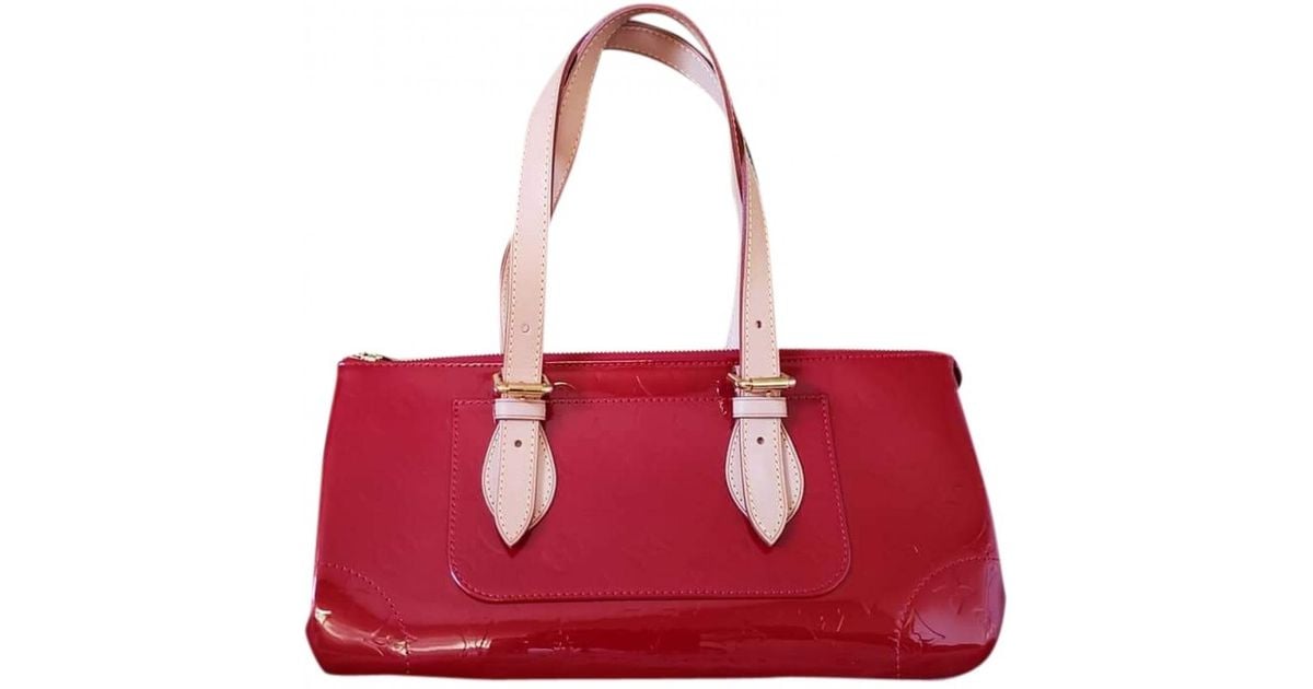 Louis Vuitton Red Patent Leather Handbag in Red - Lyst