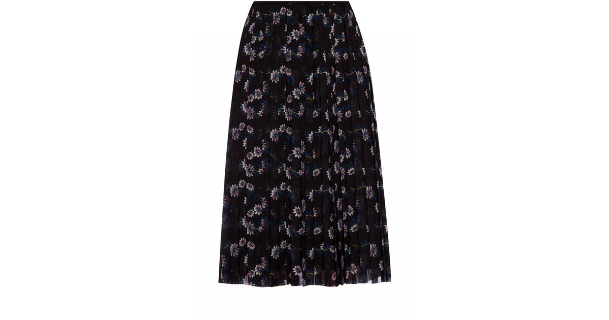 KENZO Synthetic Floral Motif Skirt in Black - Save 9% - Lyst