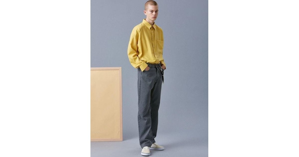 VOIEBIT V441 Basic Incision Shirts_yellow in Yellow for Men - Lyst
