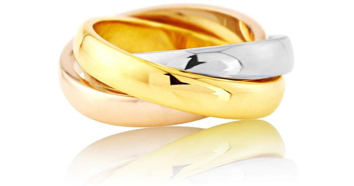 Lyst Auree Jewellery Walton Three Colour 9ct Gold Russian Wedding Lyst Auree Jewellery Walton Three Colour 9ct Gold Russian Wedding Ring In Metallic