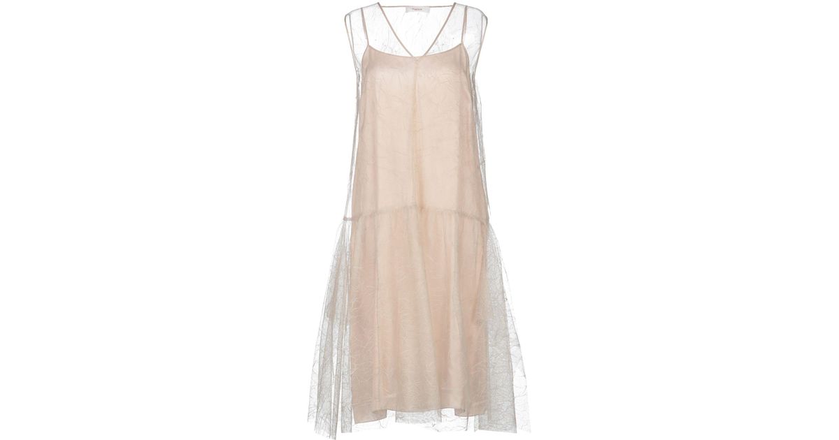 Jucca Tulle Knee-length Dress in Pastel Pink (Pink) - Lyst