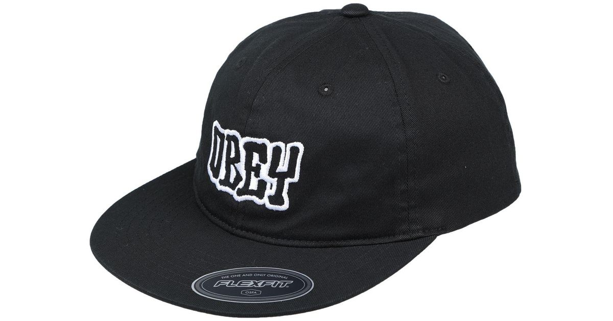 Obey Hat in Black for Men - Lyst