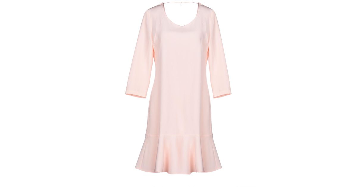Patrizia Pepe Synthetic Short Dress in Light Pink (Pink) - Lyst