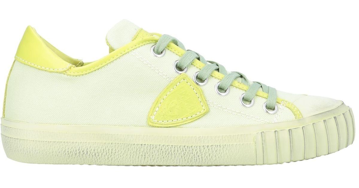 Philippe Model Canvas Low-tops & Sneakers in Acid Green (Green) - Lyst