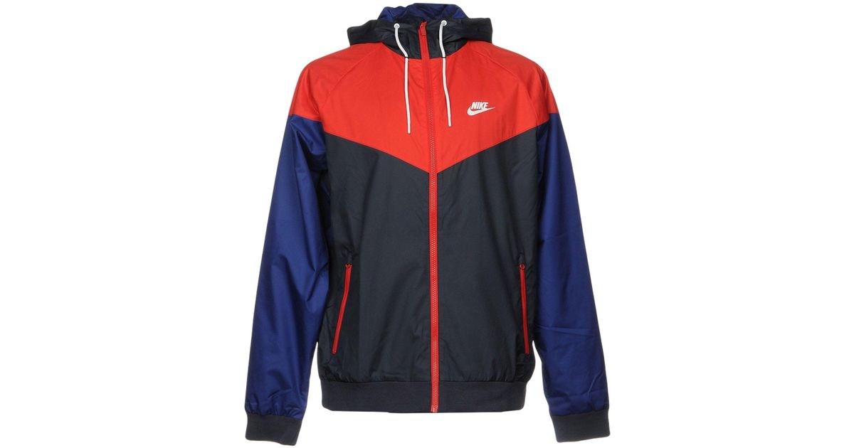 mens nike jacket blue