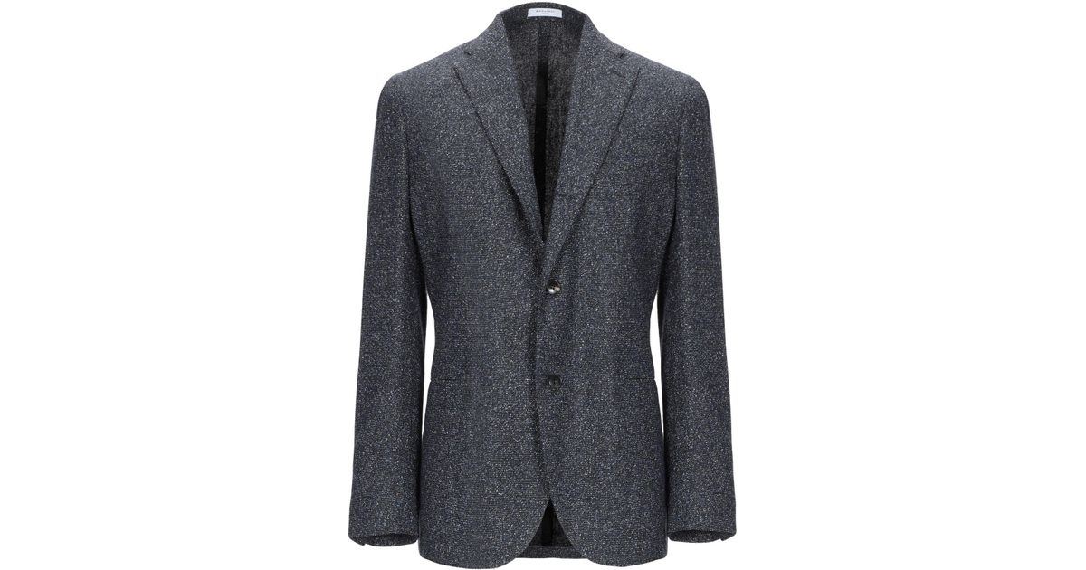 Boglioli Wool Blazer in Dark Blue (Blue) for Men - Lyst