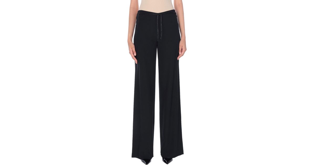 Ferré Synthetic Casual Pants in Black - Lyst