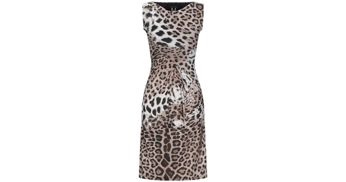 Roberto Cavalli Synthetic Short Dress - Lyst