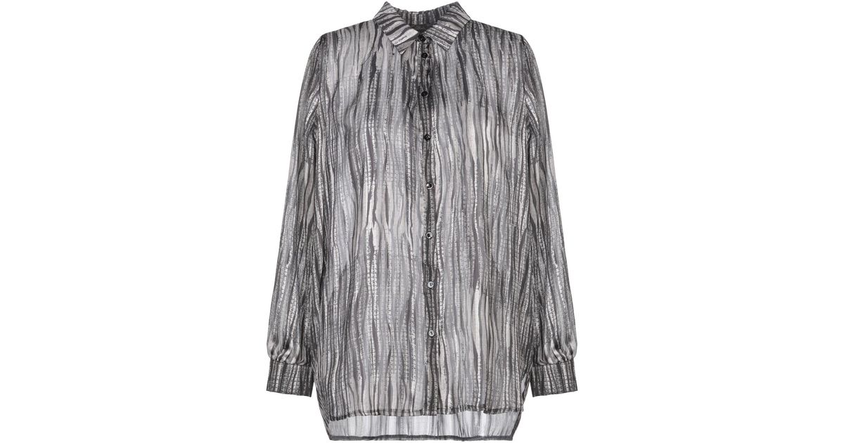Soallure Synthetic Shirt in Grey (Gray) - Lyst