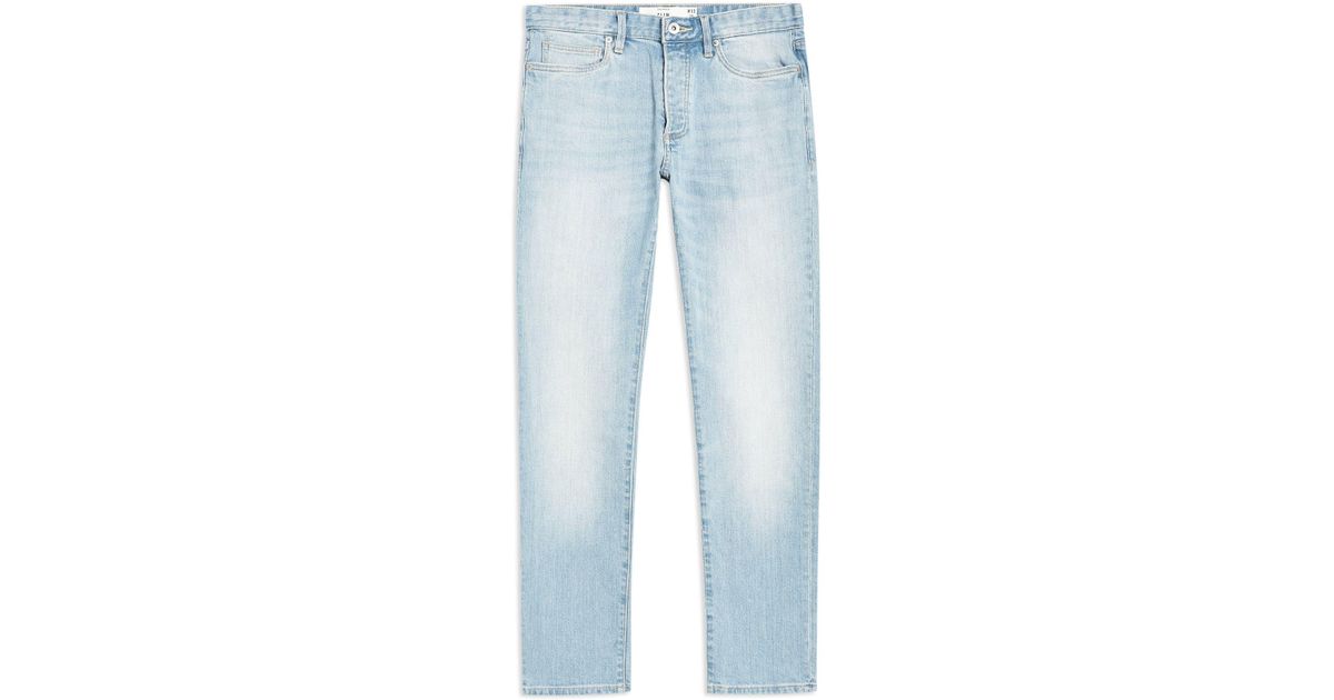 TOPMAN Denim Pants in Blue for Men - Lyst