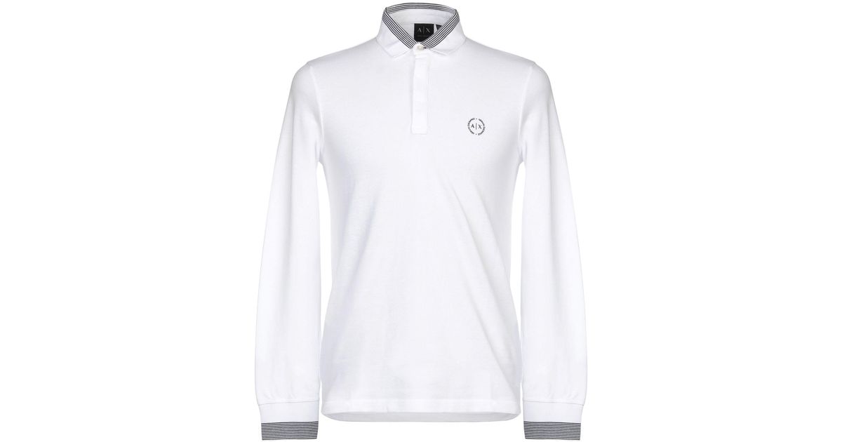 white armani exchange polo