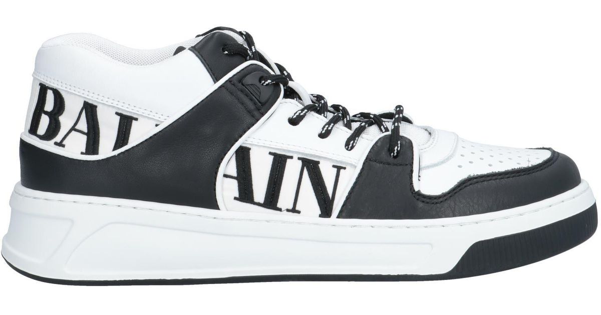 Balmain Leather Low-tops & Sneakers in White for Men - Lyst