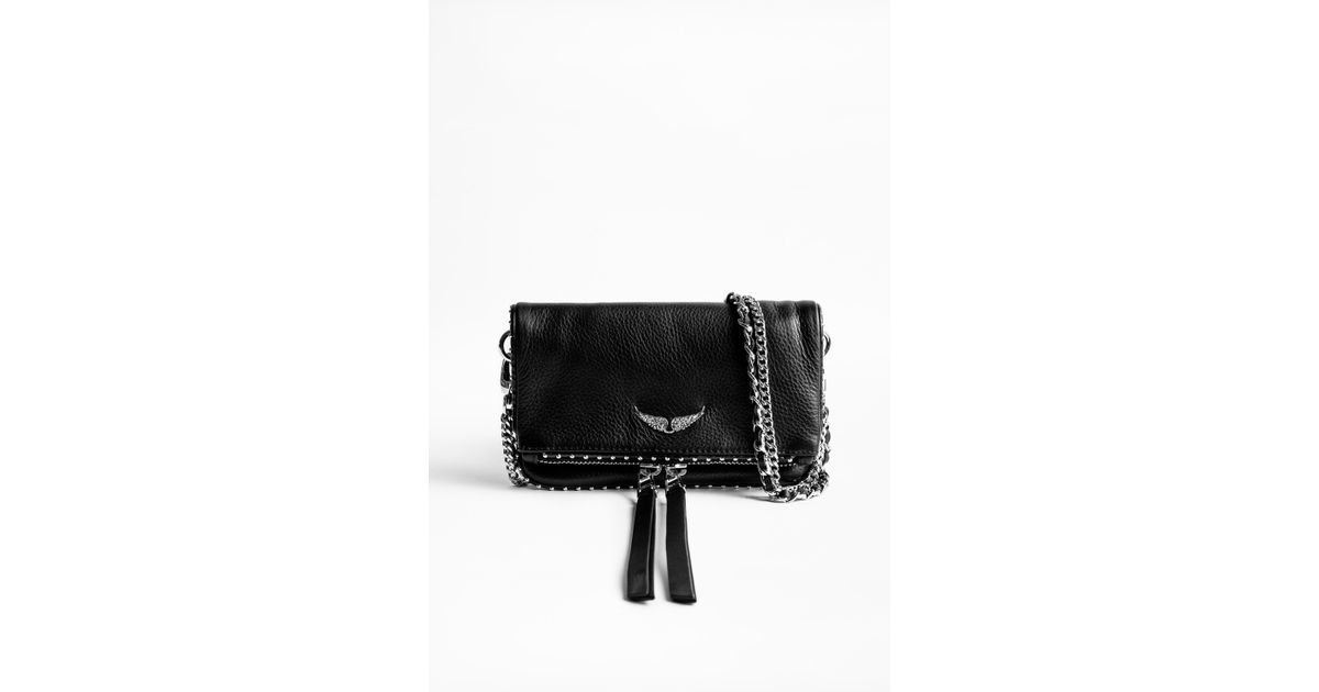 Zadig & Voltaire Leather Rock Studs Clutch in Black - Save 35% - Lyst