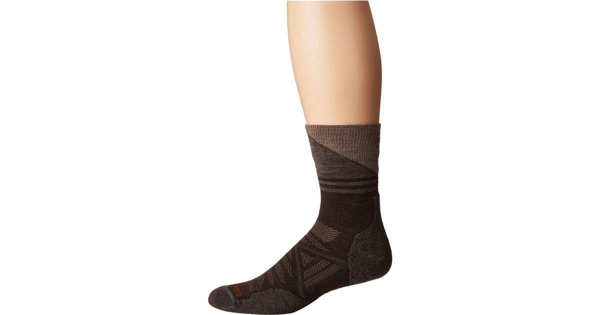 Lyst Smartwool Phd Outdoor Light Pattern Mid Crew Gray Lyst Smartwool Phd Outdoor Light Pattern Mid Crew Gray Men S Cut Socks Shoes For