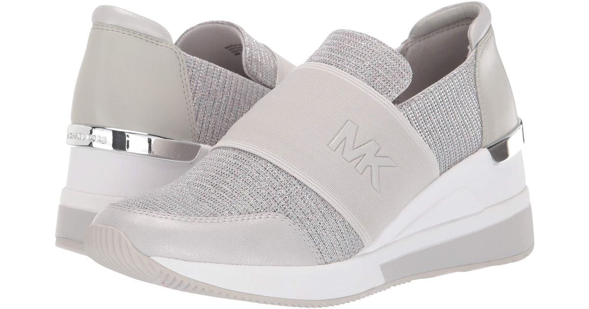 MICHAEL Michael Kors Felix Trainer (black 2) Women's Shoes in White - Lyst
