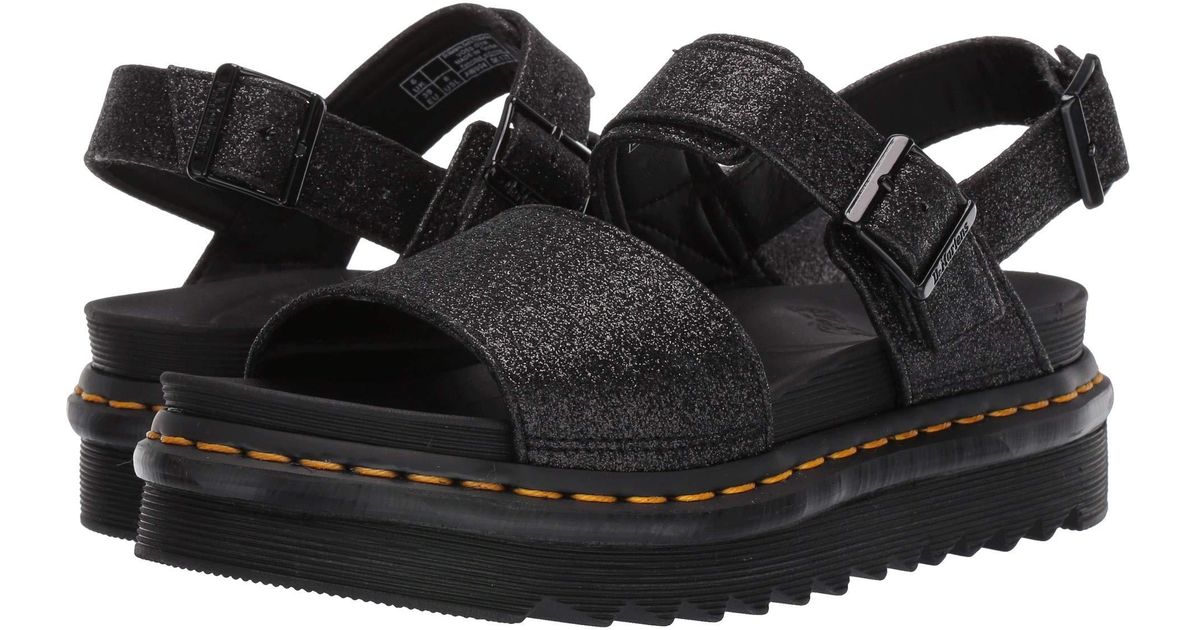 Dr. Martens Voss Glitter (black Glitter) Women's Shoes in Black - Lyst