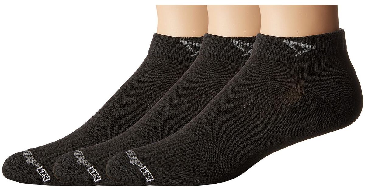 Drymax Sport Running Lite Mesh Mini Crew 3 pack In Black Lyst
