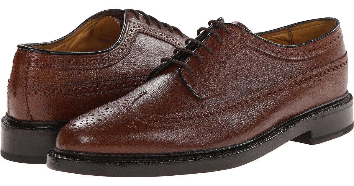 florsheim upscale cognac wingtip lace ups