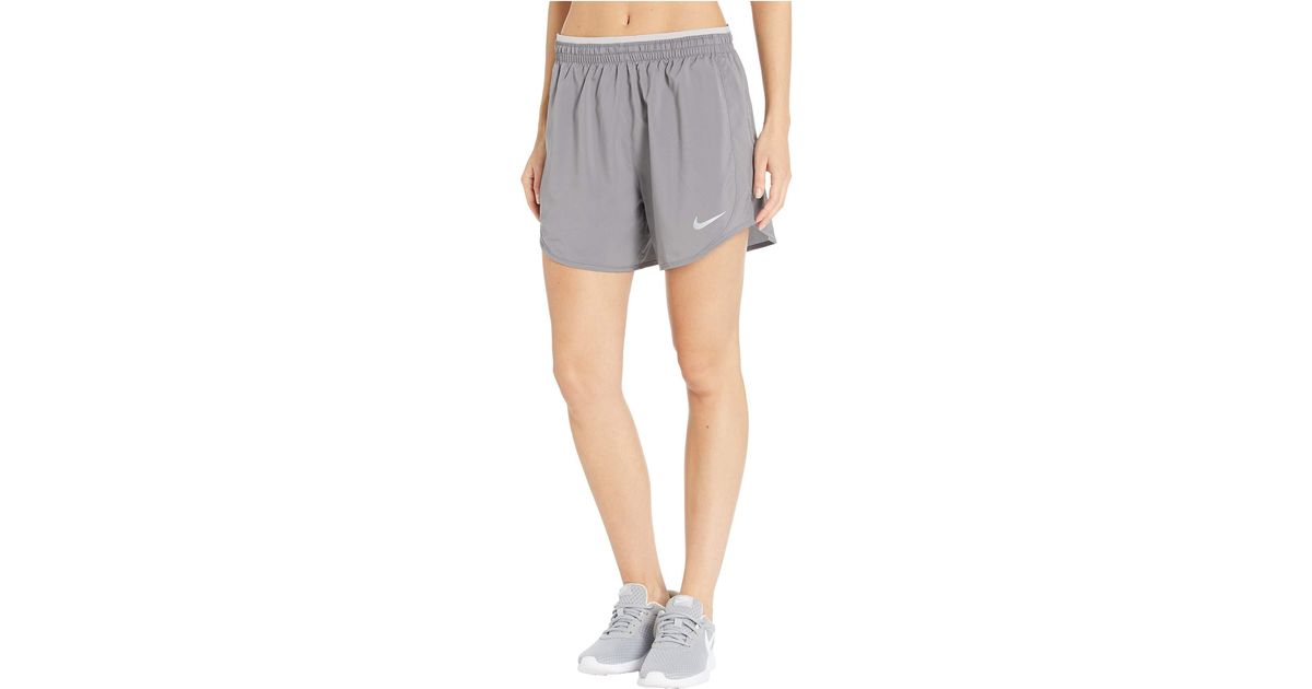 Nike Synthetic Tempo Lux 5 Shorts in Gray - Lyst