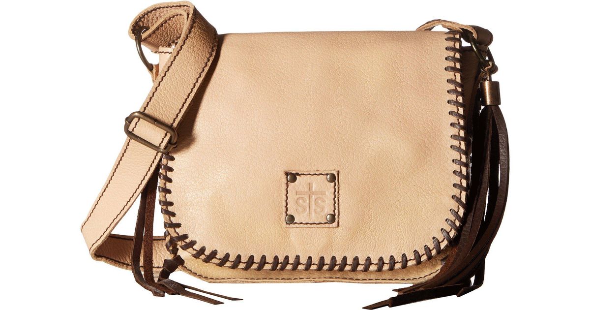 Lyst Sts Ranchwear Selah S Saddlebag Cowhide Handbags In Natural