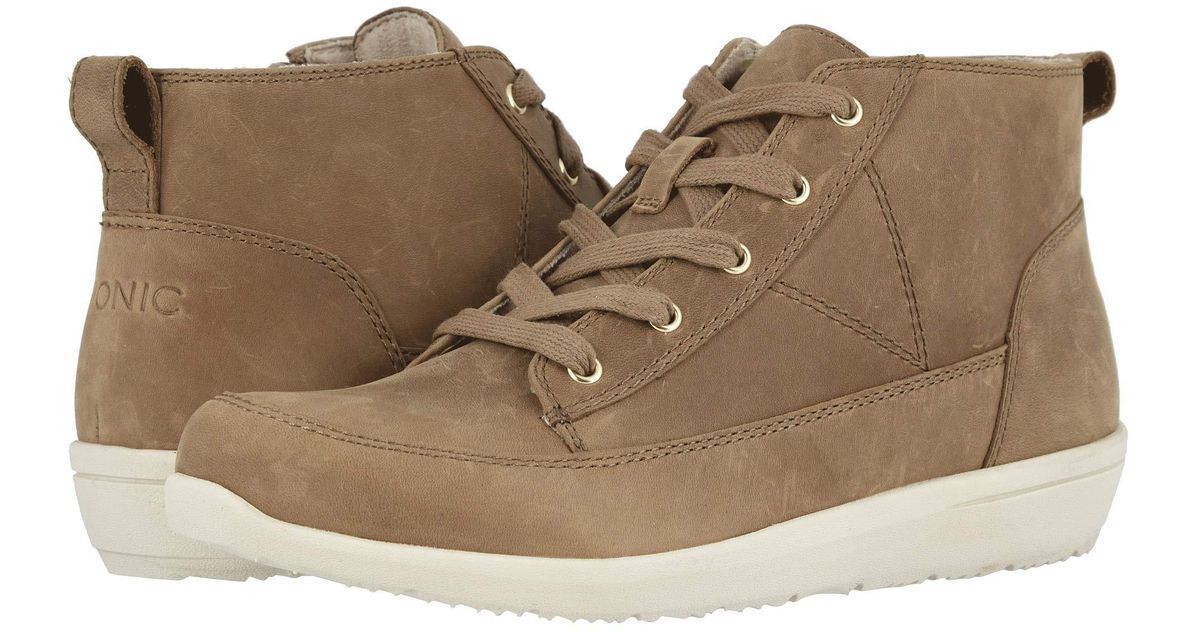 vionic shawna water resistant suede high top sneaker booties