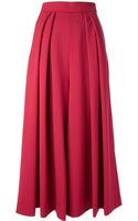 Jason Wu Seersucker Full Skirt in Red | Lyst