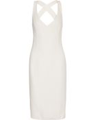 Altuzarra Soho Stretch-jersey Crepe and Faux Leather Dress in White ...