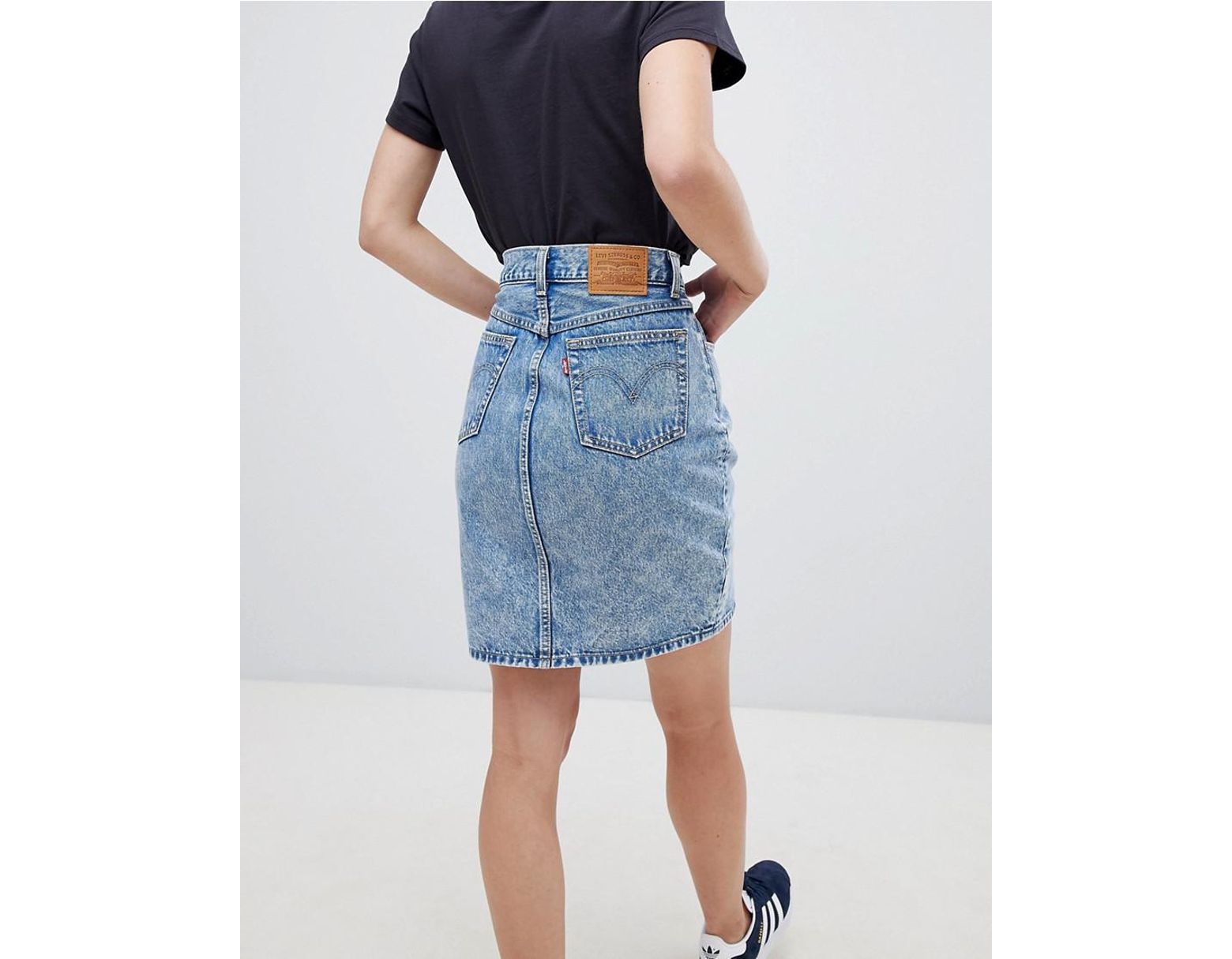levi's mom denim skirt