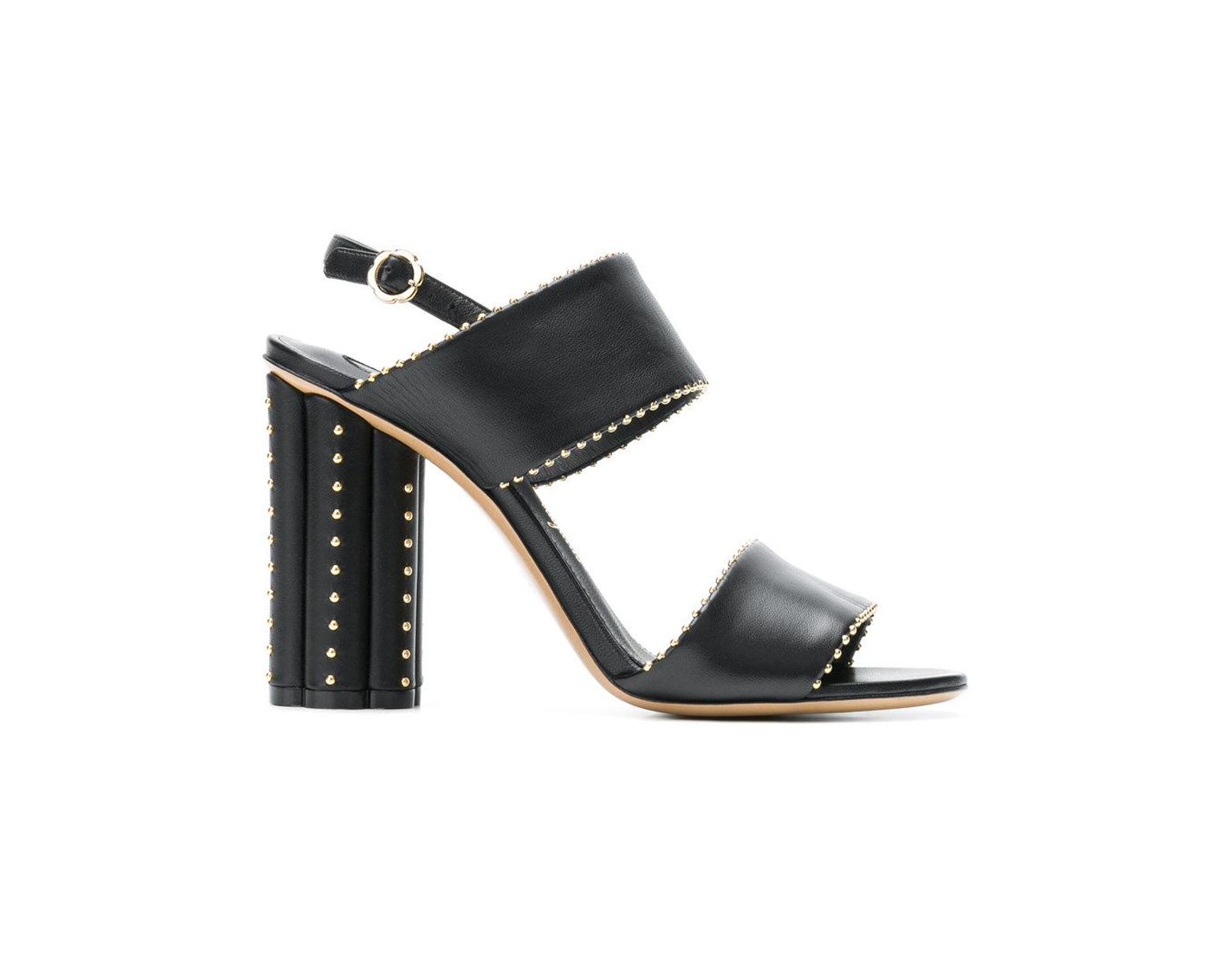 Épais À Gv7yfy6b Talon Lyst Noir Sandales Coloris En Ferragamo OiPkZXu