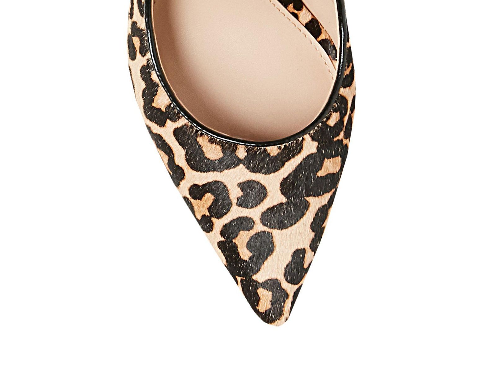 steve madden daisie leopard print calf hair pumps