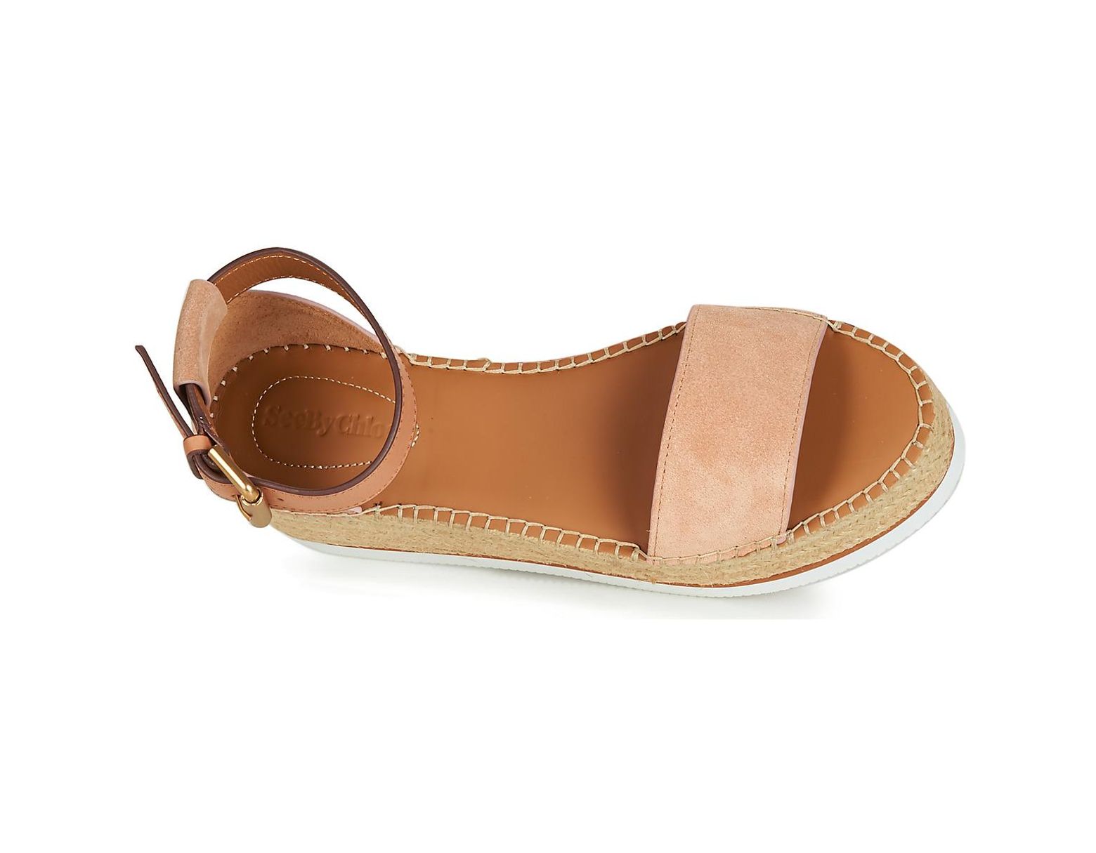 Pink See In Casual By Squzvpm Shoes Espadrilles Lyst Chloé Sb32201a lcK3TF1J