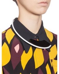 Marni | White Necklace In Resin On A Component In Varnished Material | Lyst