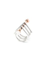 Eddie Borgo | Metallic Cross Section Ring | Lyst